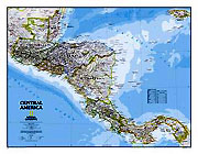 Laminierte Variante des Artikels: Mittelamerika Karte (ref. 0-7922-9289-8)