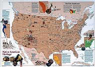 Poster Geschichte: Die ersten Amerikaner von National Geographic.