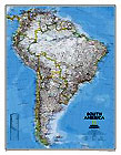 Sud Amerika Karte von National Geographic.