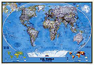 Laminated Variant of item: World Map “Classic” Serie (ref. 622005-en)