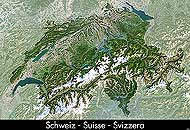 Carte de la Suisse de Planet Observer.