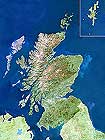 Schotland Karte von Planet Observer.