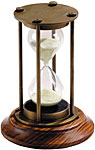 Bronzed 30 Minute Hourglass. Please click the image to see the item sheet.