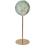 Variant of the Duo Azzurro World Globe with a base in  et a cartography Alba