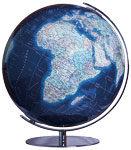 Variant of the Duo Alba World Globe with a cartography Azzurro