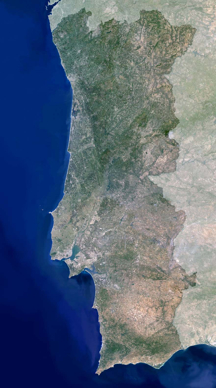 Portugal Karte Oder Landkarte Portugal